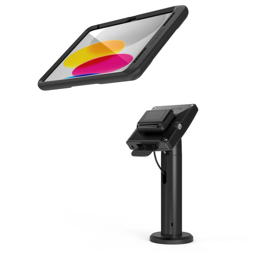 Compulocks iPad 10.9" (10th Gen) PowerMove Tilting Stand - Tablet Security Enclosure - Black