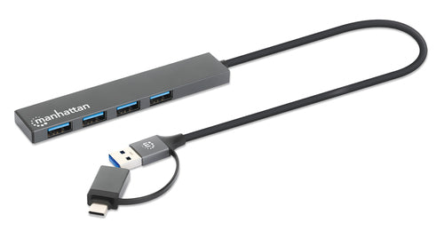 USB-C & USB-A Combo Dock Hub 4 Ports 5Gbps SuperSpeed Aluminium