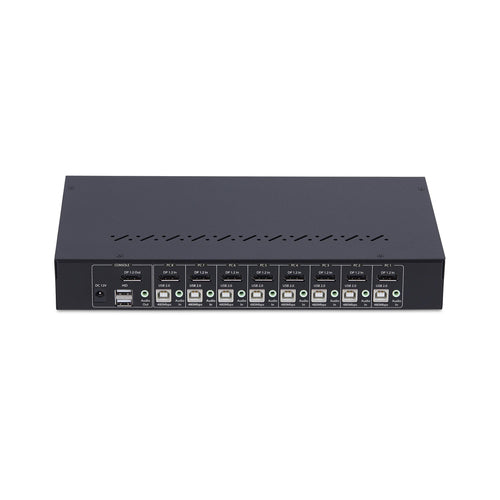8-Port DisplayPort KVM Switch 4K 60Hz Rack Mount Kit OS Independent