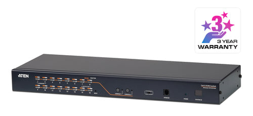 KVM Switch ATEN KH2516A 1920x1200 Resolution Ethernet WUXGA Black