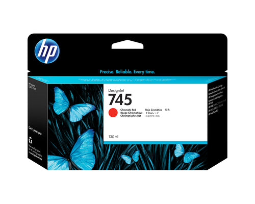 Ink Cartridge HP 745 130-ml DesignJet Chromatic Red Thermal Inkjet - F9K00A