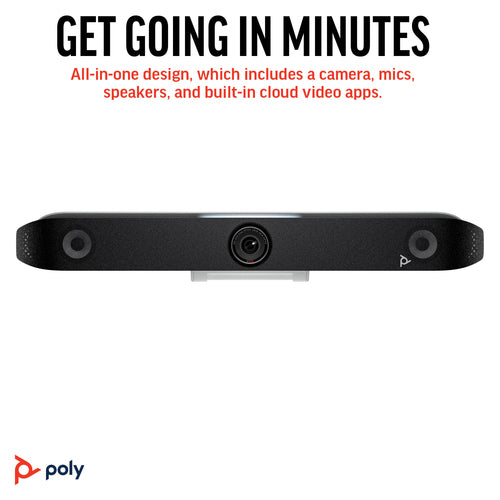 HP Poly Studio X52 All-In-One Video Bar video conferencing system