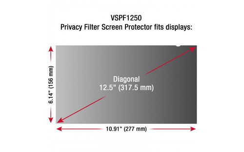 Viewsonic VSPF1250 display privacy filter