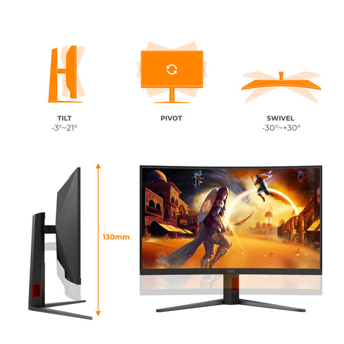 Computer Monitor AOC G4 C32G4Z 31.5in 1920x1080 Full HD LCD 4ms - C32G4Z