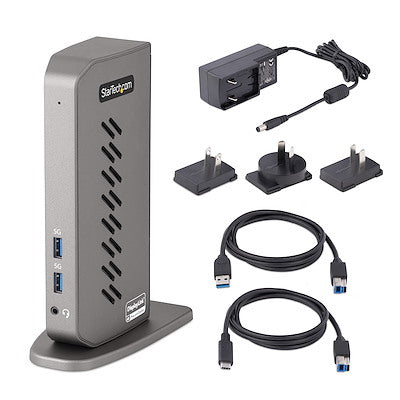 Laptop Dock StarTech.com DK30A2DHU Dual 4K HDMI USB-A Gigabit Ethernet
