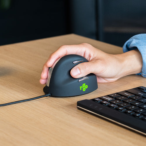 Ergonomic Mouse R-Go Tools R-Go HE 2400 DPI Wired Optical Right-Hand - RGOHELA