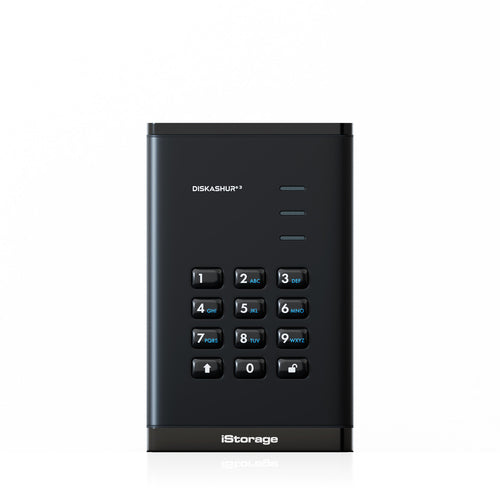 iStorage diskAshur3 4TB Secure Portable SSD FIPS 140-3 AES Encryption