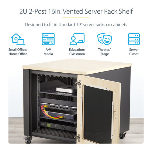 StarTech.com CABSHELFV2U-16-RACK rack accessory