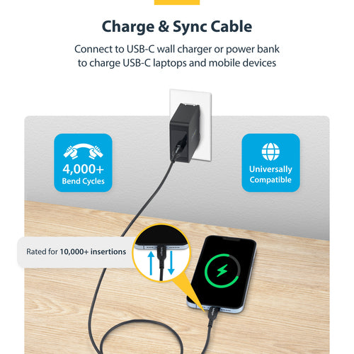 USB-C Charging Cable 3m 60W Power Delivery StarTech.com