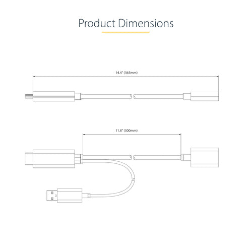 StarTech.com 128-HDMI-DISPLAYPORT video cable adapter