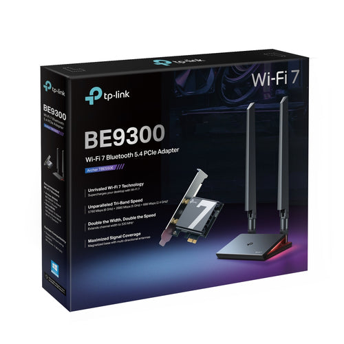 TP-Link BE9300 Wi-Fi 7 PCIe Adapter 9300 Mbit/s Bluetooth 5.4