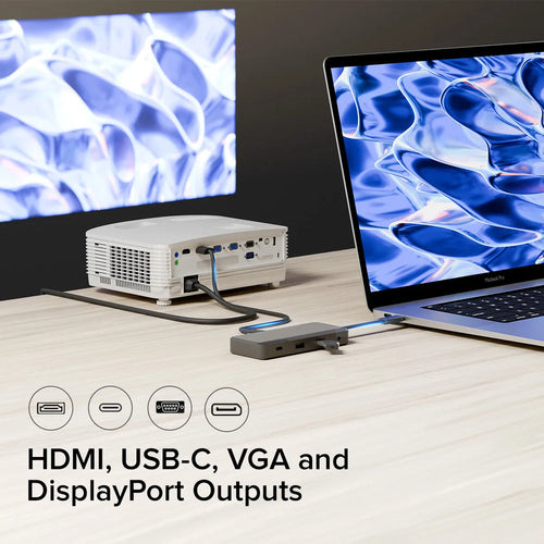 USB-C Universal Video Dock ALOGIC Fusion Pro NEXUS 4K Ultra HD 100W Grey