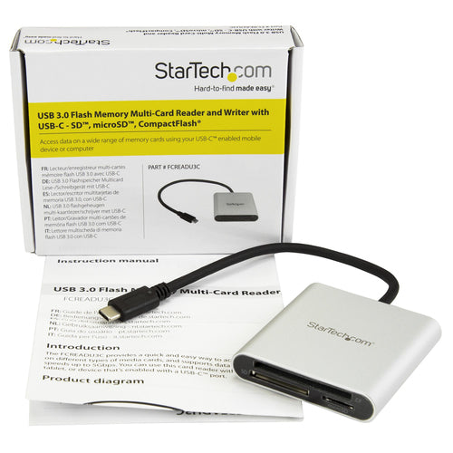 Card Reader StarTech.com FCREADU3C USB 3.0 Multi-Card SD microSD CF