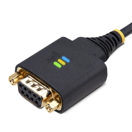 USB to Null Modem Serial Adapter Cable 6.6ft FTDI DB9 RS232