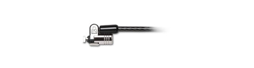 Kensington K65020TAA Cable Lock - 1.8m, Keyed, Carbon Steel Security