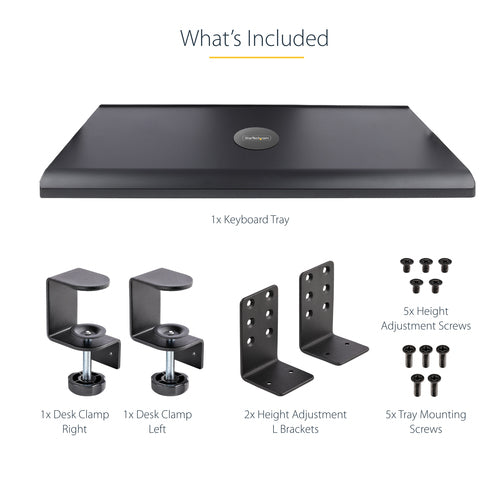 StarTech.com KEYBOARD-TRAY-CLAMP1 desktop sit-stand workplace