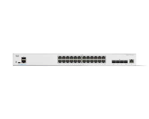 Network Switch Cisco Catalyst C1300-24XT Managed L2/L3 Rack Mounting - C1300-24XT
