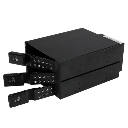 3 Bay Aluminum Trayless Hot Swap Mobile Rack for 3.5in SATA III HDDs - StarTech.com