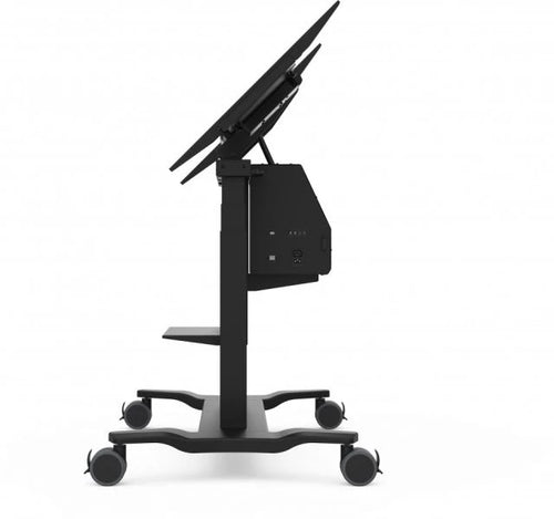 Multimedia Cart Viewsonic VB-STND-008 75kg Capacity Black Aluminum Plastic Steel