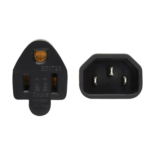 Power Cable Tripp Lite P002-002 2ft 16AWG 13A IEC-320-C14 to NEMA 5-15R