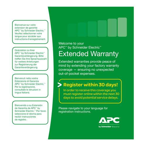 APC WBEXTWAR1YR-SE-01 warranty/support extension