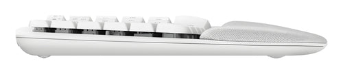 Wireless Full-size Logitech Wave Keys for Mac Keyboard - QWERTY, Bluetooth, Membrane, White