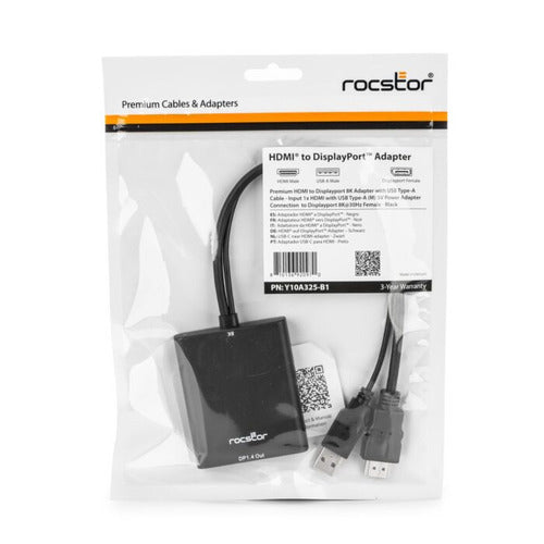 Rocstor Y10A325-B1 video cable adapter