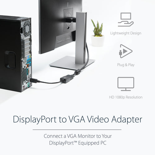 Video Cable Adapter StarTech DP2VGA2 Active DisplayPort to VGA 1080p
