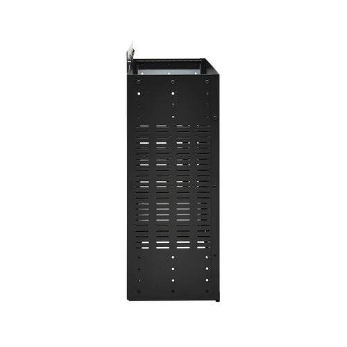 Vertical-Mount 4U Mini Rack Enclosure Black Steel for Wall-Mount