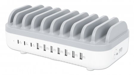 10-Port Manhattan Charging Station USB-C and USB-A Organizer 120W Output