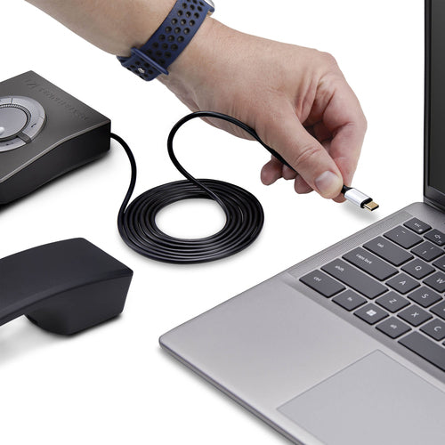 Headset Adapter StarTech.com UR9 USB-C RJ-9 1.8m Black - UR9-HEADSET-ADAPTER