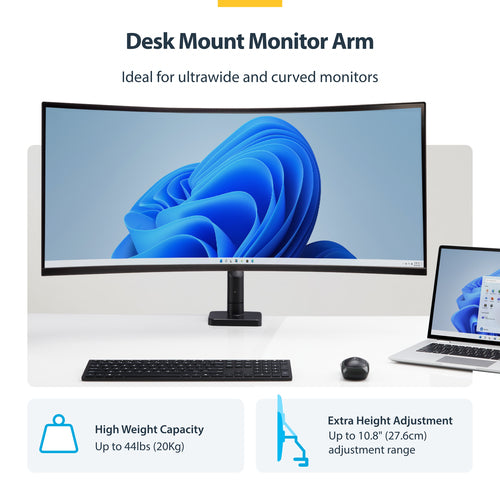 Monitor Desk Mount for 49 Inch 32:9 Ultrawide Screens - StarTech.com