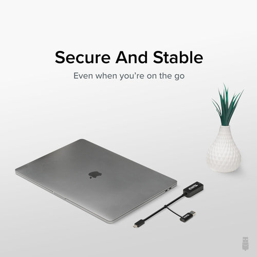 USB-C Ethernet Adapter Plugable Technologies USBC-E2500 2.5G 5000Mbit/s
