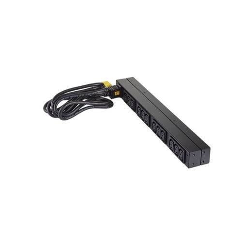 Rack PDU Power Distribution Unit 3.7kW 230V 12 Outlets Black