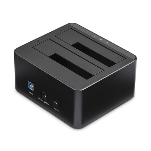 Dual-Bay USB 3.0 SATA Hard Drive Docking Station 10TB Hot-Swap
