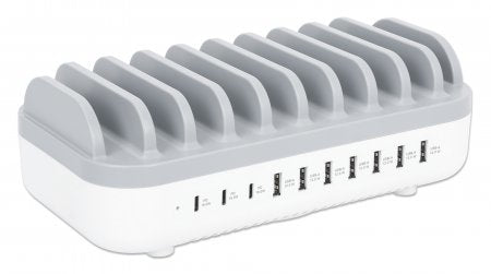 10-Port Manhattan Charging Station USB-C and USB-A Organizer 120W Output