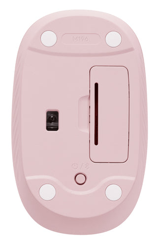 Wireless Mouse Logitech M196 Bluetooth 1000 DPI Ambidextrous Pink - 910-007461