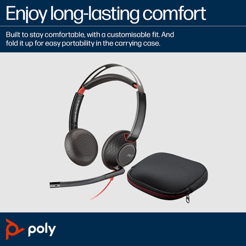 USB-C Headset HP Poly Blackwire 5220 Wired 20-20000Hz 3.5mm - 8X231A6