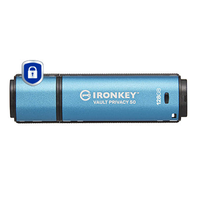 USB Flash Drive Kingston IronKey Vault Privacy 50 128GB 250MB/s AES-256 - IKVP50/128GB