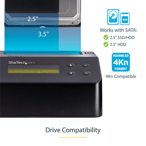 HDD SSD Eraser StarTech.com Single Bay USB 3.0 9 Erase Modes