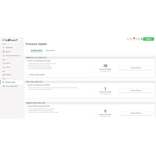Software Subscription APC Ecostruxure IT Expert 3 Years 100 Nodes Remote Management