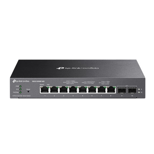 Network Switch TP-Link Omada SG2210XMP-M2 8-Port 2.5G PoE+ 2x 10GE SFP+ - SG2210XMP-M2