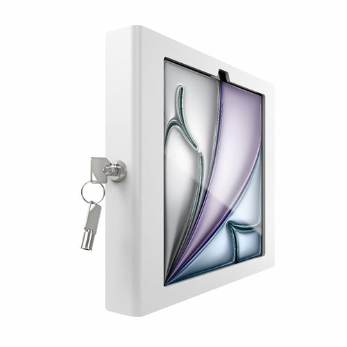 Compulocks iPad Air M2 Security Enclosure 11" - White Aluminium Wall Mount