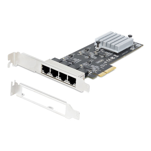 4-Port 2.5Gbps PCIe Network Card Intel I225-V Quad-Port Multi-Gigabit NIC