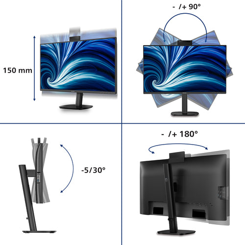 Monitor Philips 27B2N3500JH 27in 2560x1440 Quad HD LCD 4ms - 27B2N3500JH/00