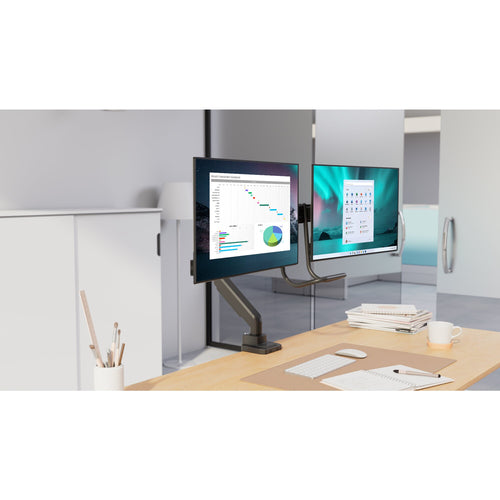 Kensington SmartFit Dual Monitor Arm 32 inch with Height Adjustment - Clamp/Grommet