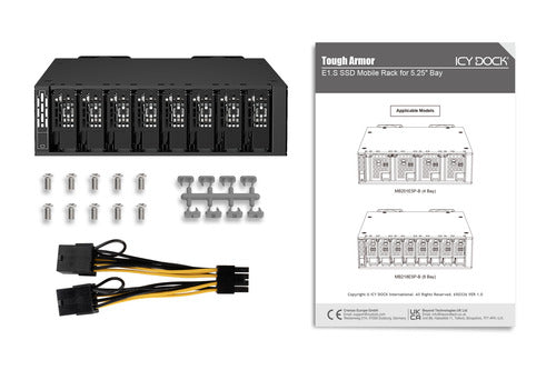 Icy Dock MB218E5P-B storage drive enclosure