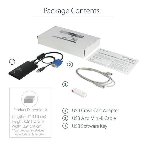 KVM Switch StarTech.com NOTECONS02 Full HD 1920x1200 USB Adapter