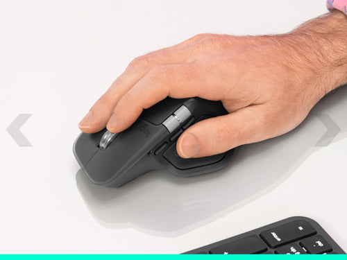 Mouse Logitech MX Master 4 8000 DPI Wireless Bluetooth Right-Hand Graphite - 910-007617