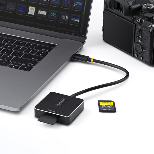 USB-C Card Reader StarTech.com 10000 Mbit/s Aluminium SD SDHC SDXC